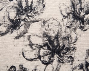 Floral Tapestry Beige Organic Farmhouse Vintage Wall Art, Nursery Decor