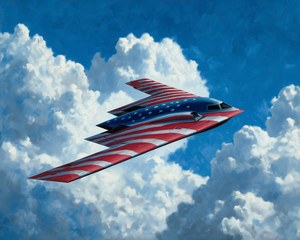 4th of July Printable Wall Art, Northrop B-2 Spirit Forth of July Wall Art Print, Patriotic Independence Day Printable, Digital Download