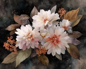 Printable Flower Painting Wall Decor, Vintage Botanical Print, Neutral Flower Decor, Farmhouse Wall Art, Floral Wall Decor, Digital Download